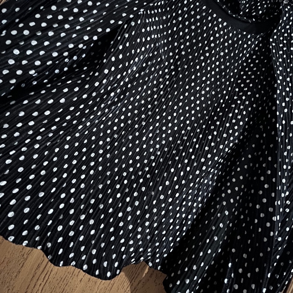 Vintage Victor Costa Women Black & White Polka Dot Tank & Beaded Jacket Sz-12 - Picture 6 of 9